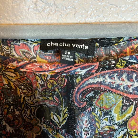 Colorful sheer long shirt - Picture 3 of 4